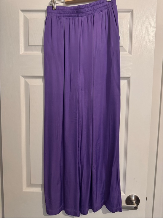 Pants - L’AGENCE Purple Maxi pants with Elastic Waist